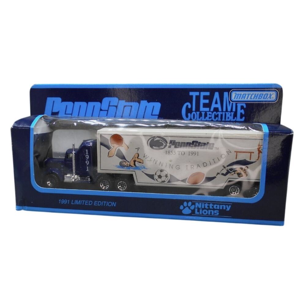 Matchbox 1991 Penn State Nittany Lions Tractor Trailer Team Collectible